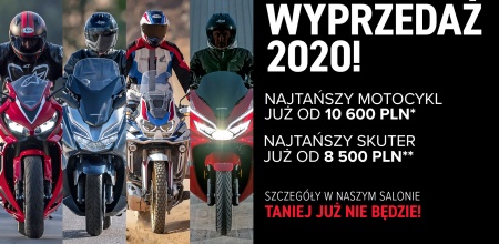 Honda Motocykle Wyprzedaż 2020